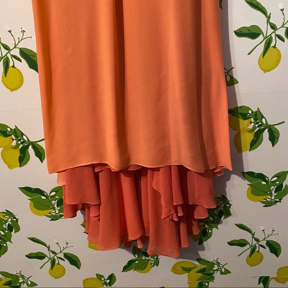 Badgley Mischka Silk Midi Dress - Picture 8 of 9